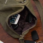 Mały plecak damski i torebka. Skóra naturalna. Zielony