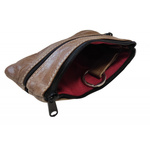 Skórzane etui na klucze kluczówka skórzana szary