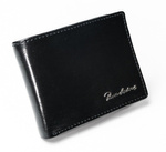 SKÓRZANY PORTFEL MĘSKI Czarny Poziomy SKÓRA RFID