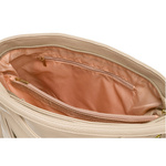 Beżowa torba damska duża na ramię. Plecak torebka 2w1