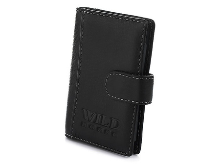 Solidne skórzane etui na karty wizytówki z RFiD