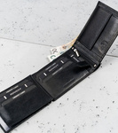 Duży, poziomy portfel za skóry naturalnej bez zapięcia, ochrona RFID — Cavaldi