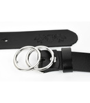 Damski pasek skórzany Beltimore CZARNY 130 cm