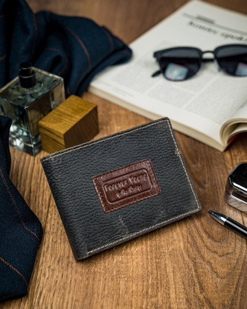 Piękny kolorowy portfel męski skórzany Forever Young®