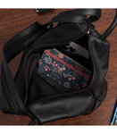 Czarny skórzany miejski plecak Vera Pelle damski