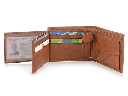 WIŚNIOWY MĘSKI SKÓRZANY PORTFEL 992C BAG STREET 553