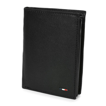 Klasyczny portfel męski skórzany z ochroną RFID. Pion bez zapięcia