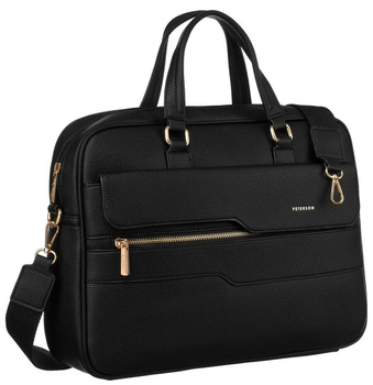 Elegancka Torba na laptopa Damska. Czarna