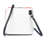 Biała listonoszka ze skóry licowej Vera Pelle