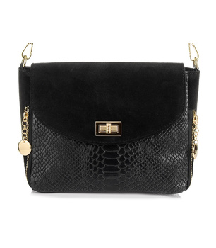 Włoska skórzana torebka listonoszka Vera Pelle