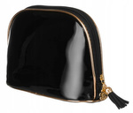 Kosmetyczka Damska CZARNA na suwak. Wodoodporna.
