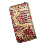 Duży Skórzany PORTFEL DAMSKI ze skóry lakierowanej Pionowy RFID