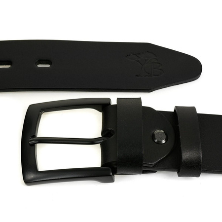 Skórzany licowy pasek męski jakość PREMIUM 100 cm