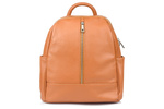 Camelowy miejski włoski plecak skórzany A4