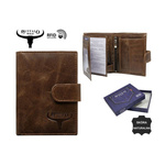 Portfel męski skórzany N4L-MVTB BROWN