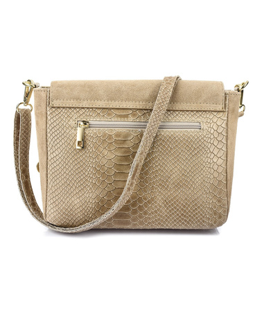 Włoska skórzana torebka listonoszka Vera Pelle