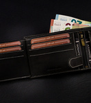 Cienki skórzany portfel męski RFID Buffalo Wild