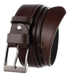 Skórzany pasek męski klamra klasyczna Rovicky