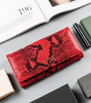 Modny elegancki portfel damski z klapką Cavaldi