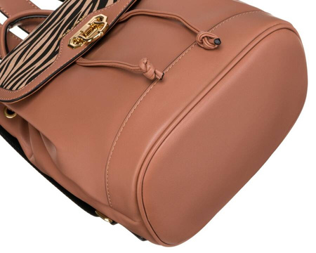 David Jones - Plecak Damski Elegancki różowy w panterkę