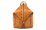 Stylowy miejski plecak damski skóra zamsz CAMEL