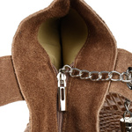 Brązowa torebka skórzana duża croco - worek