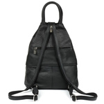 Czarny skórzany miejski plecak damski Beltimore