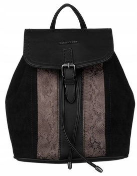Czarny Plecak damski Elegancki - David Jones