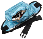 Błyszcząca saszetka nerka damska kolory biodrowa