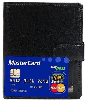 wytworny biznesowy portfel męski z ochroną RFID